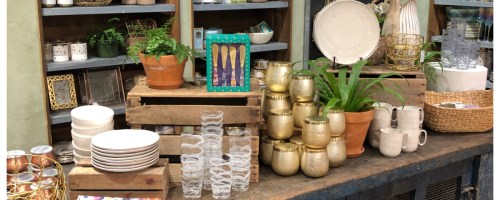 Anthropologie store display of home goods