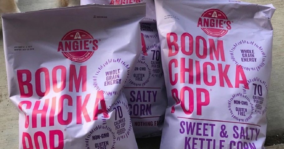 Several bags of BOOMCHICKAPOP