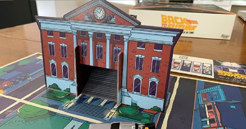 pop up clock tower from back to the future board game