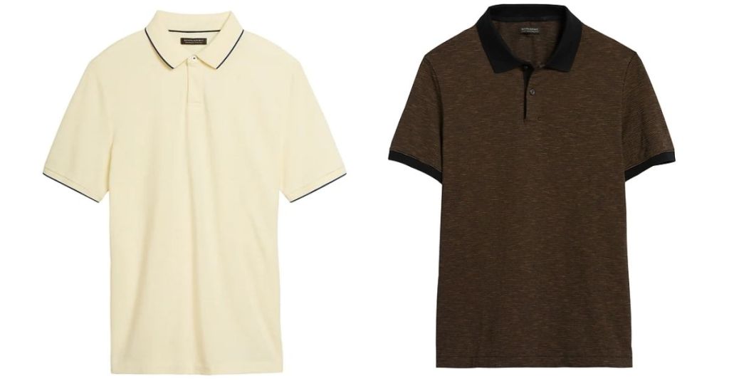 Banana Republic Polo and Golf Shirt in yellow and brown