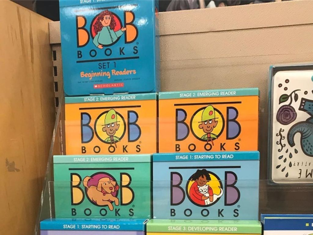 bob book sets on shelf
