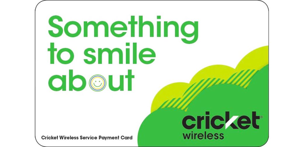 white and green cricket wireless prepaid phone card