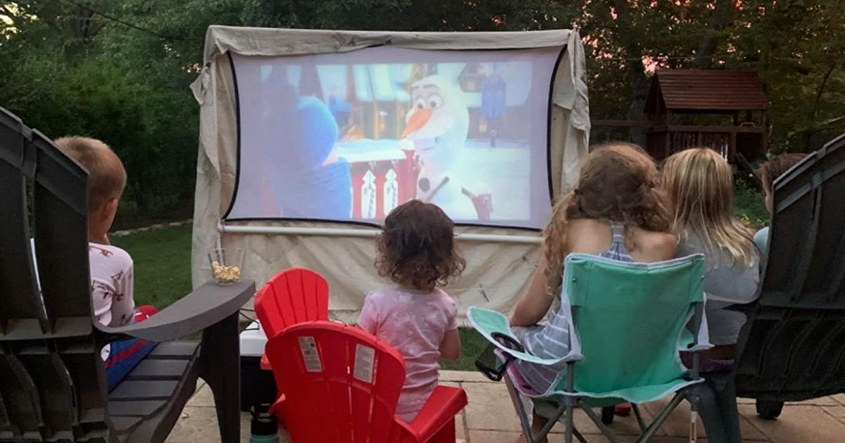 outdoor movie projector