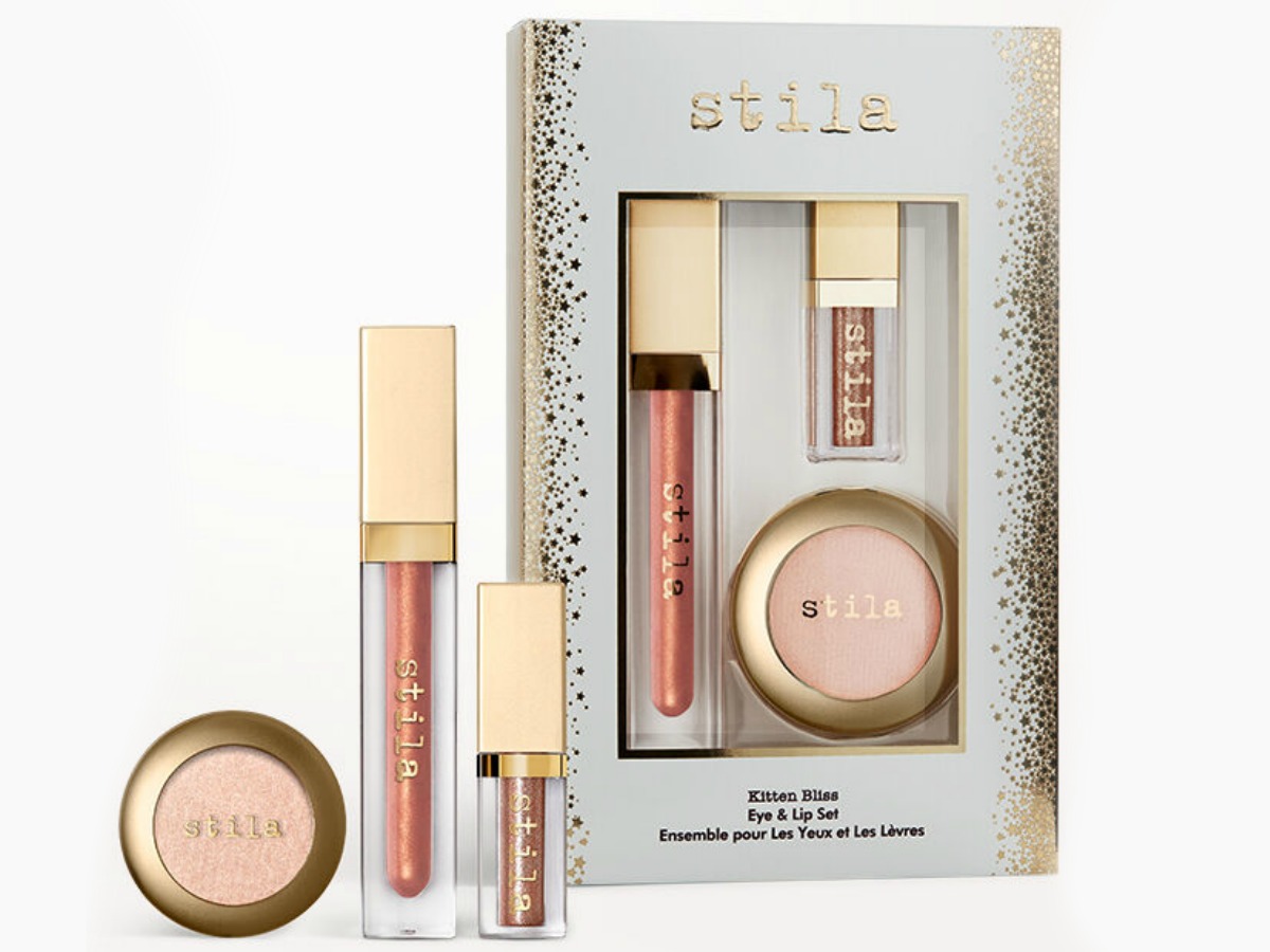 Stila makeup gift set with lip gloss and more