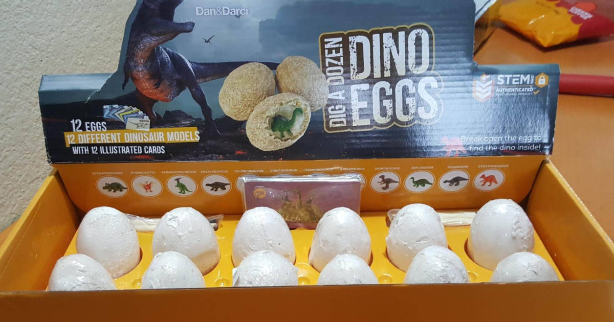 diy dino dig eggs