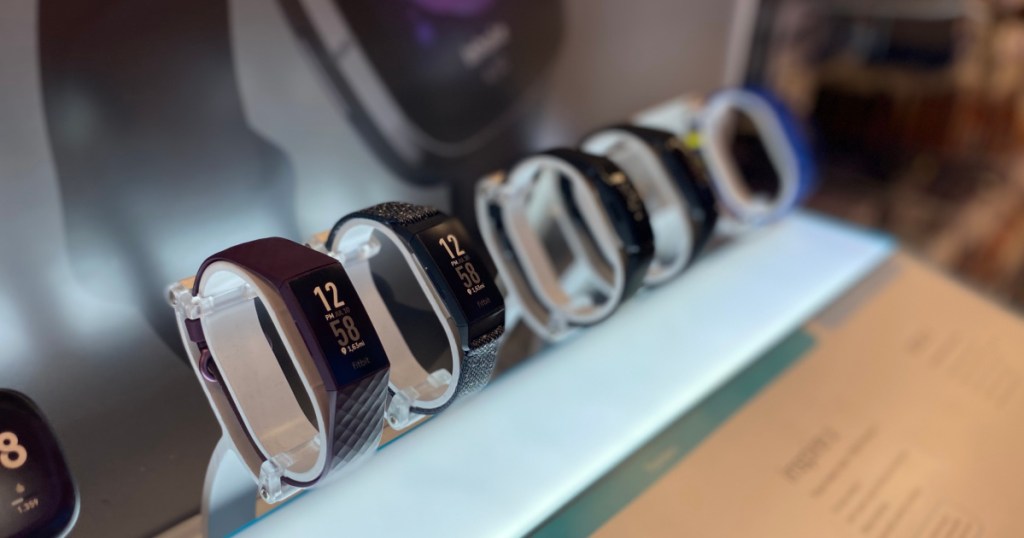 fitbit watches on display