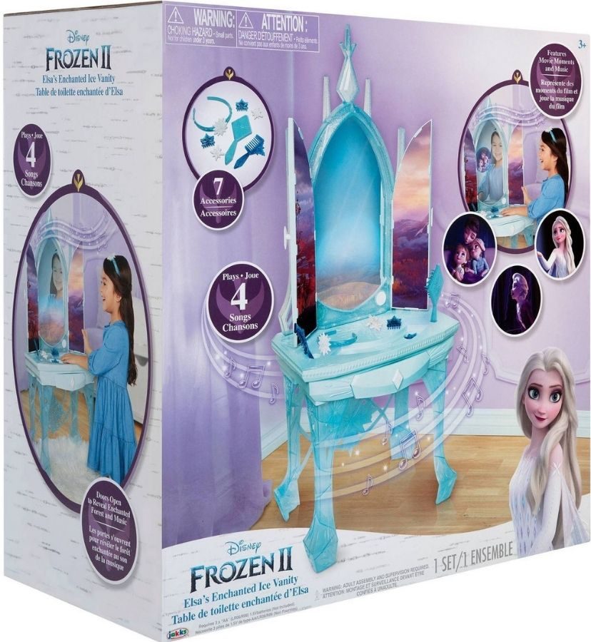 Disney Frozen 2 Elsa's Enchanted Ice Interactive Blue Vanity Movie Moments NEW 