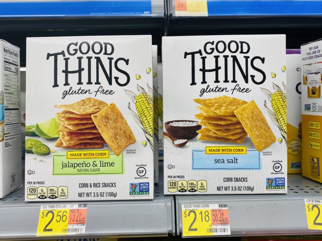 Good Thins Gluten Free Snacks Only 15¢ Each After Cash Back at Walmart