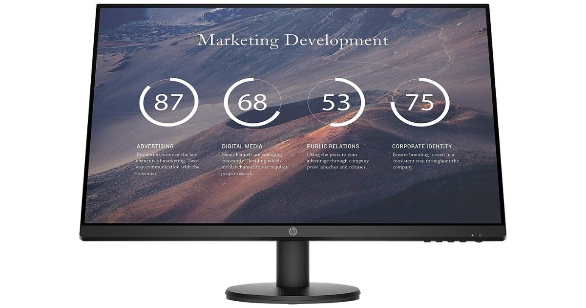 staples hp 27 inch monitor