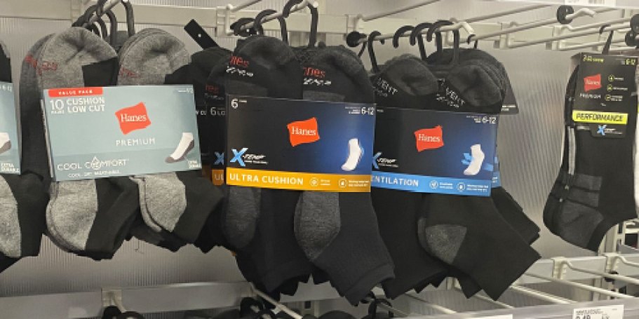 Hanes Men’s Socks 6-Pack Only $6.59 Shipped on Amazon