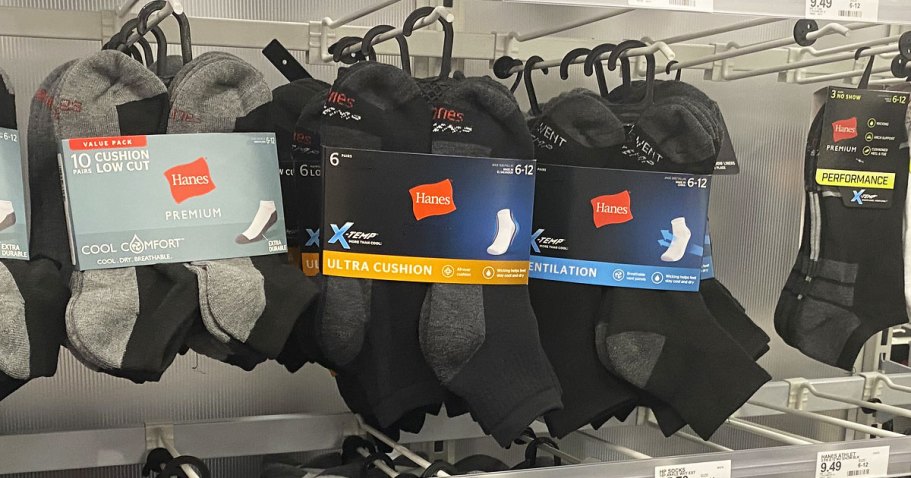 Hanes Men’s Socks 6-Pack Only $6.59 Shipped on Amazon