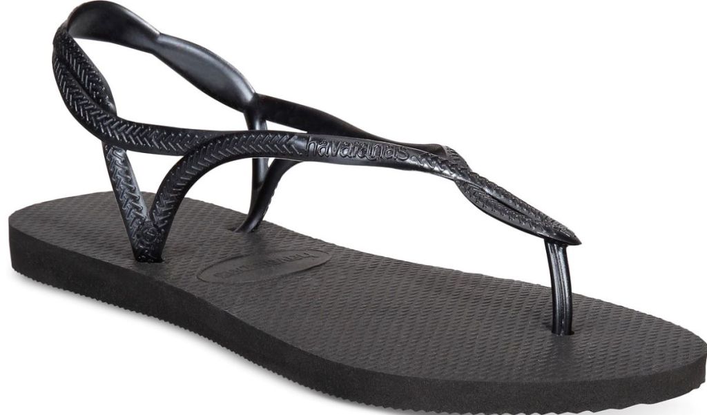 black sandal
