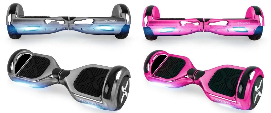 silver and pink Hover-1 Matrix Hover Board