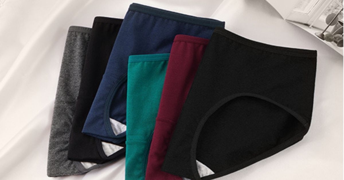 six pairs of underwear folded