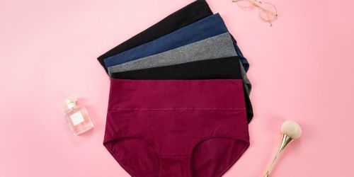 Women’s High-Waisted Panties 5-Pack Only $17 on Amazon | Great For Pregnancy & Postpartum