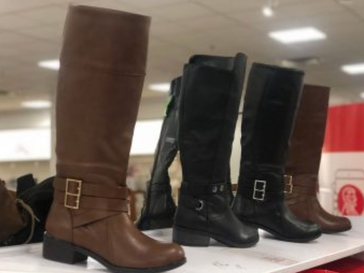 jcpenney black riding boots