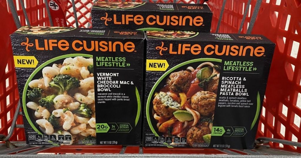 Life Cuisine Meals in a Target cart