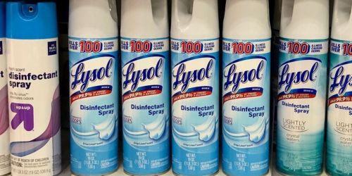 Lysol Disinfecting Spray 4-Count Only $27.59 Shipped on Costco.com