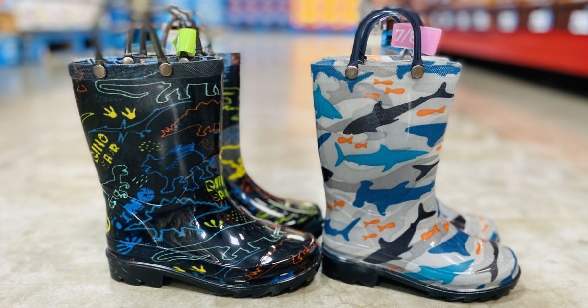 members mark light up rain boots