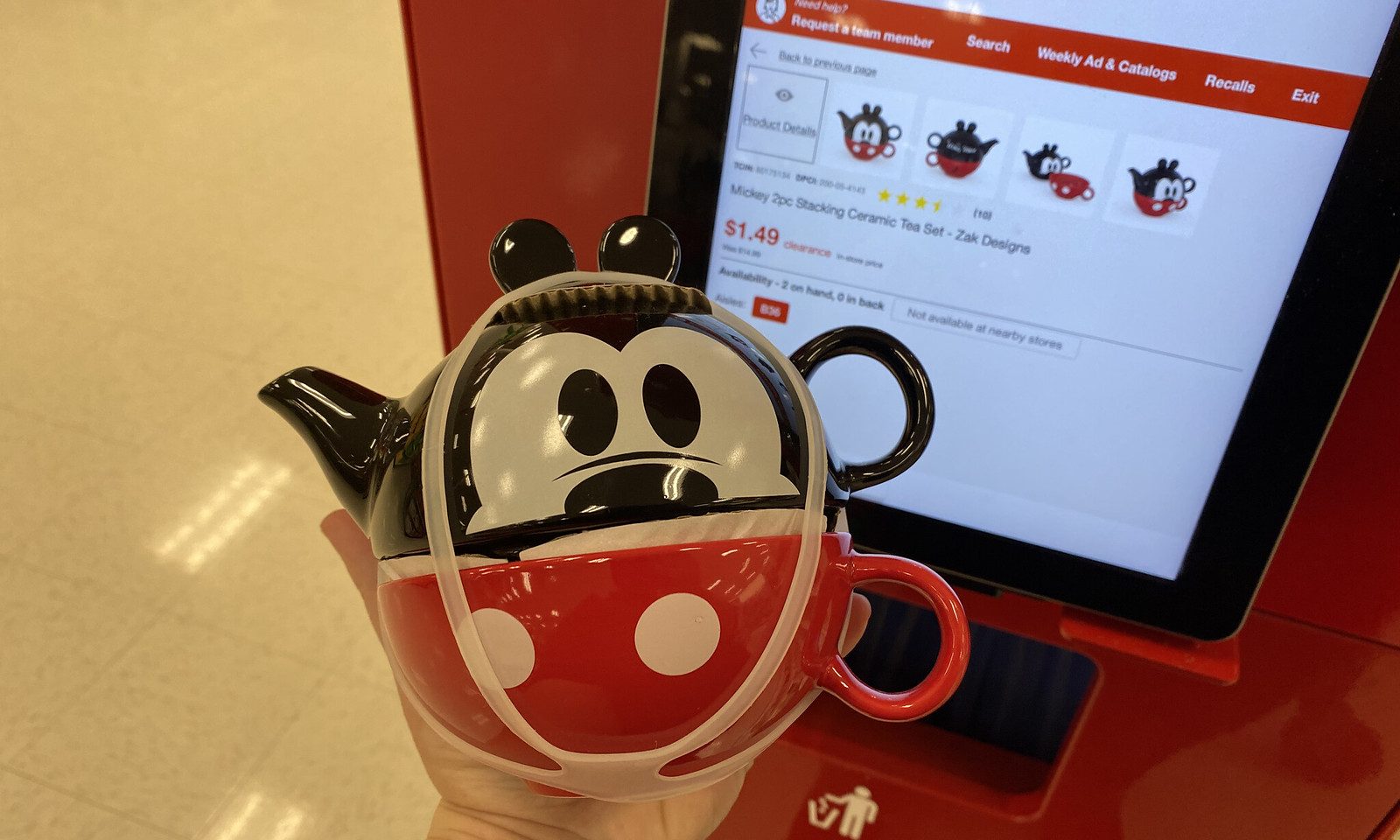 Mickey Teapot