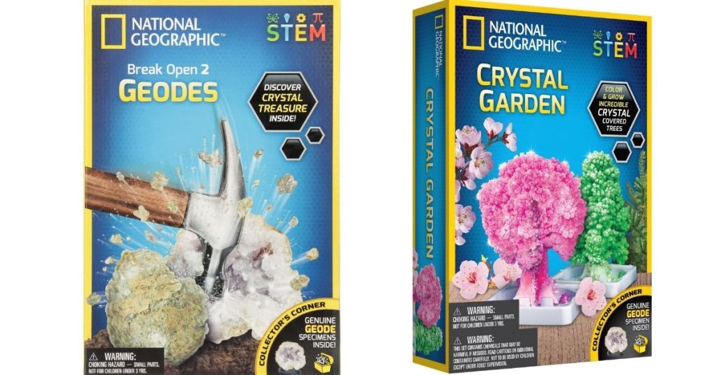 National Geographic Geode and Crystal Garden Kits