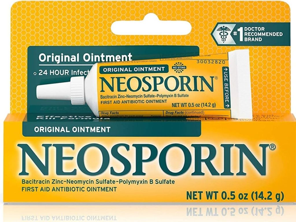 neosporin tube on packaging