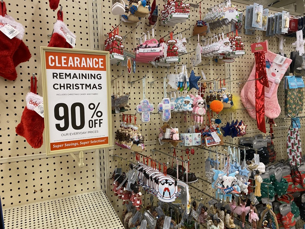 90% Off Christmas Clearance at Hobby Lobby  Ornaments, Masks, Mugs, & More