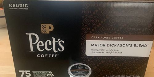 Peet’s Coffee Major Dickason’s Blend K-Cups 75-Count Only $23.49 Shipped on Amazon
