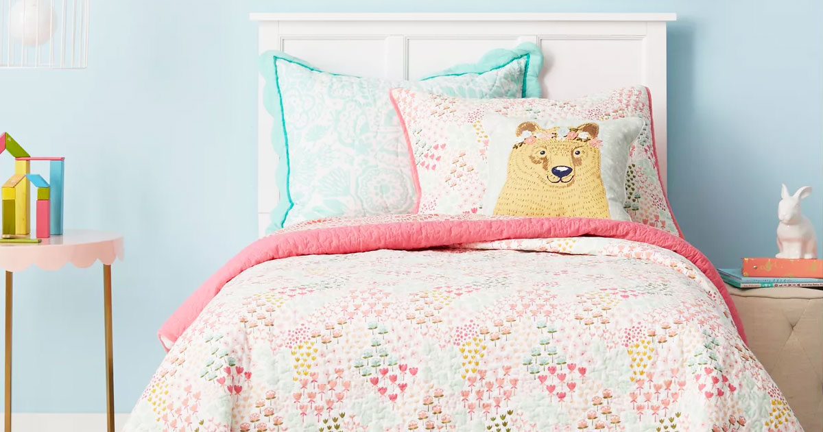 Target sales girls bedding