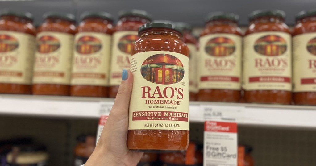 New 1/1 Rao's Coupon = Over 40 Off Pasta Sauce After Target Gift Card