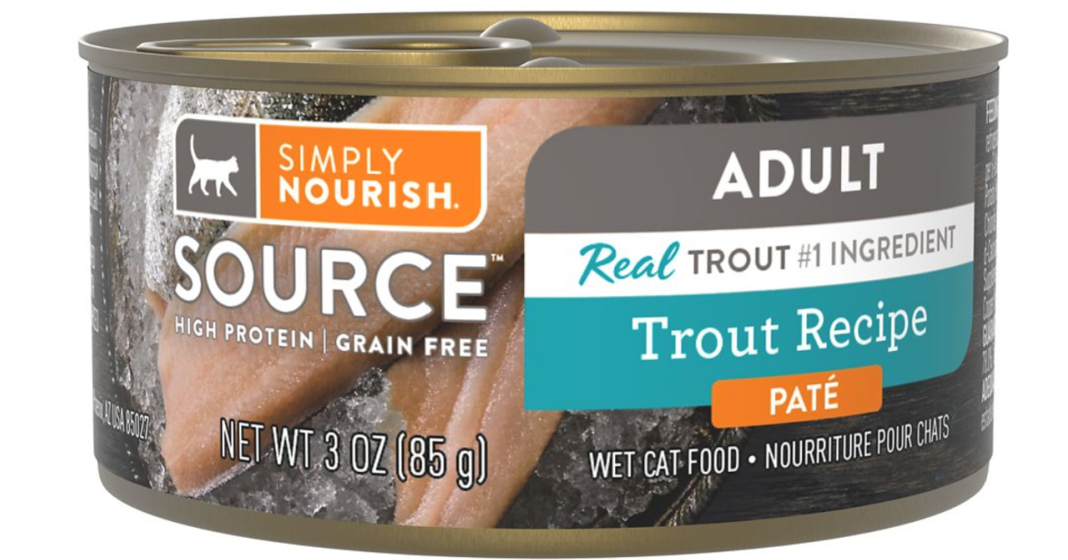 Simply Nourish Wet Cat Food Cans Just 27¢ + Free Store Pickup at