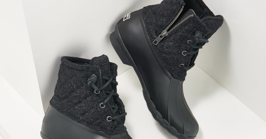Sperry Quilted Wool Saltwater Duck Boots