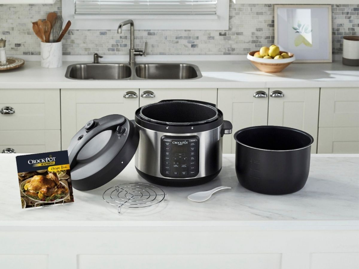 Crock-Pot and accessories on counter