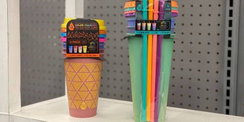 Color Changing To-Go Cups or Tumblers w/ Straws 4-Packs Only $5.76 at Walmart