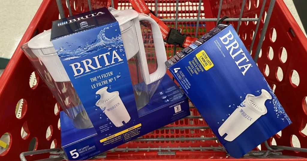 Target Brita Products pitcher and filters in Target cart