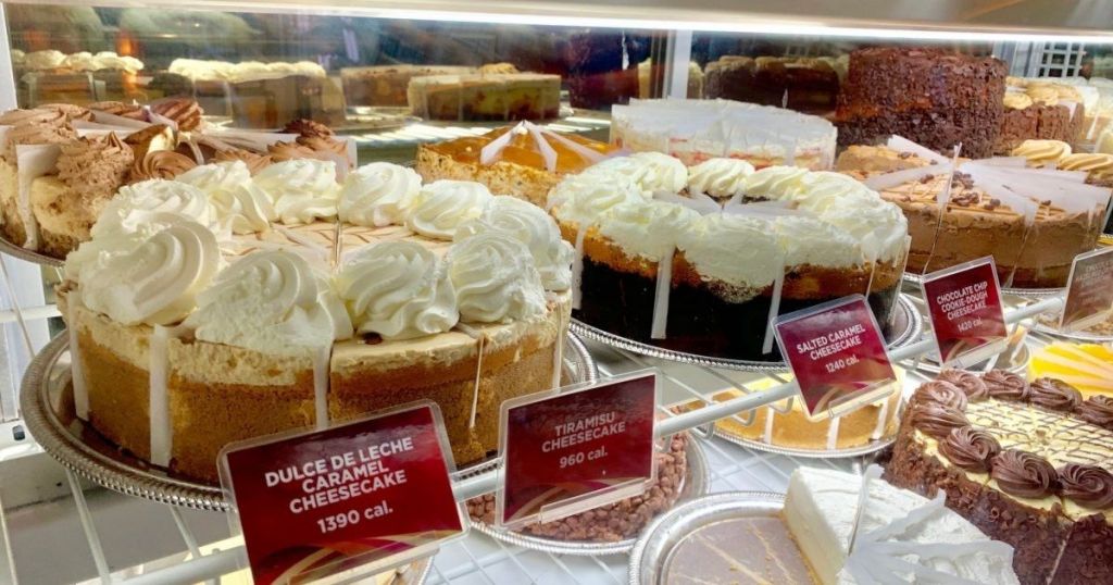 The Cheesecake Factory Cheesecake bakery case