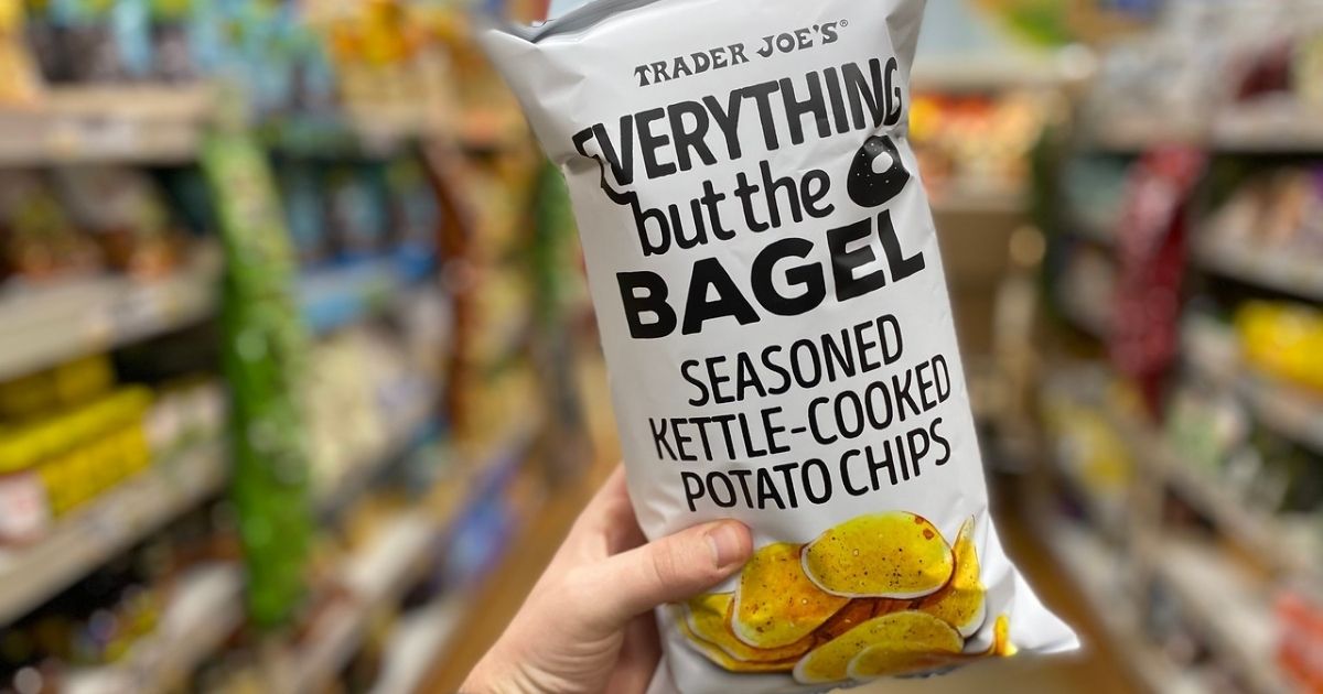 Everything But The Bagel Seasoned Kettle Chips Only 2.49 at Trader Joe's