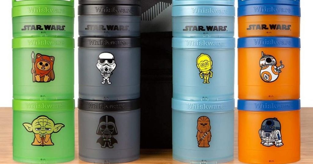 group of Star Wars containers