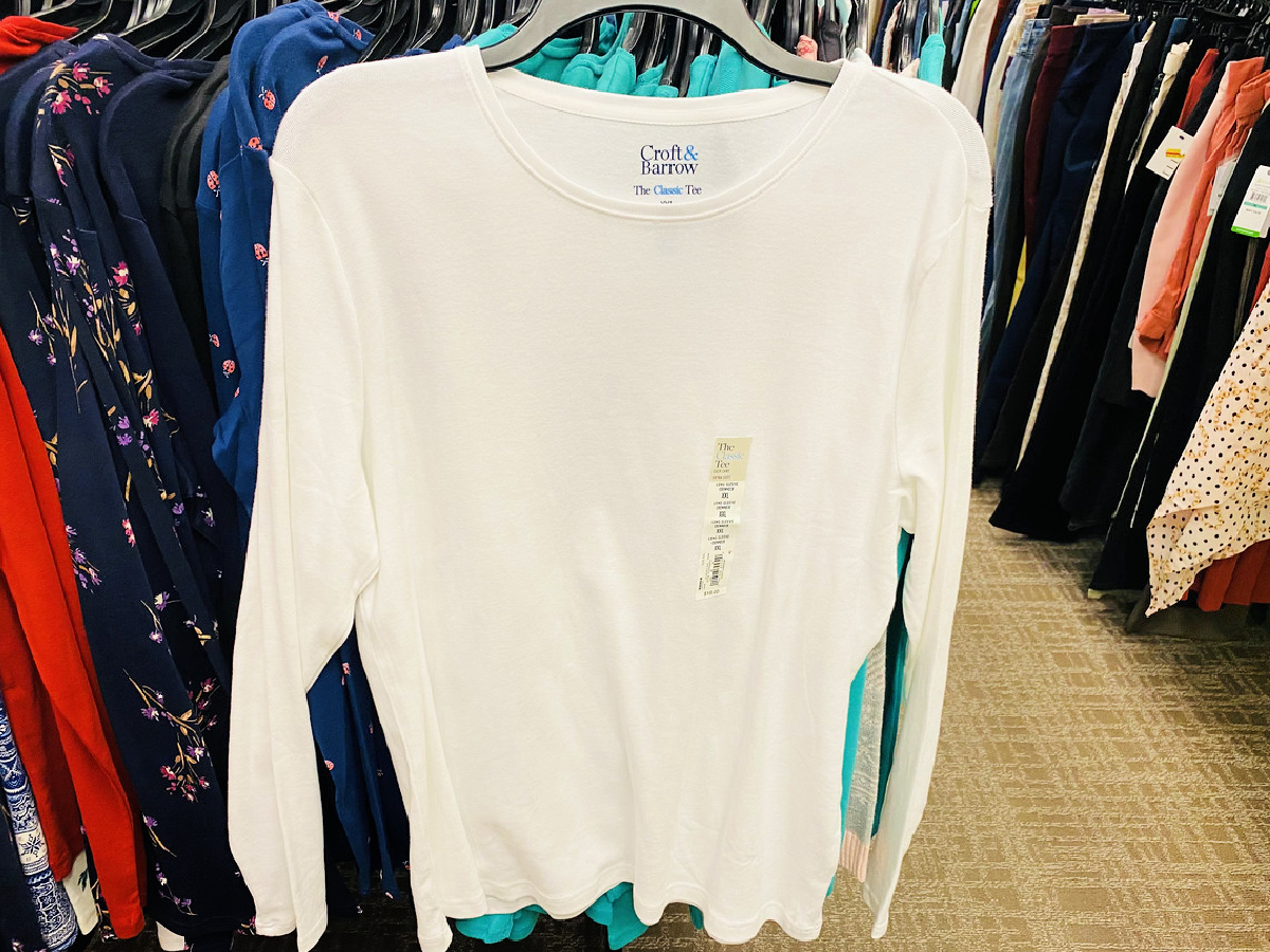Croft \u0026 Barrow Women's Tees from $6.72 