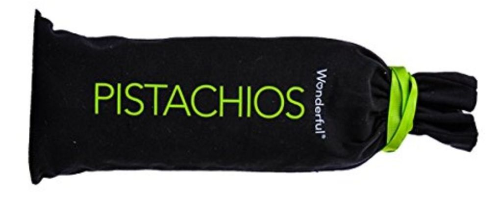 Wonderful Pistachio Gift Bag in black bag with green lettering