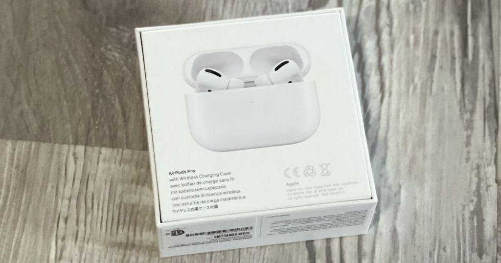 back if airpods pro box