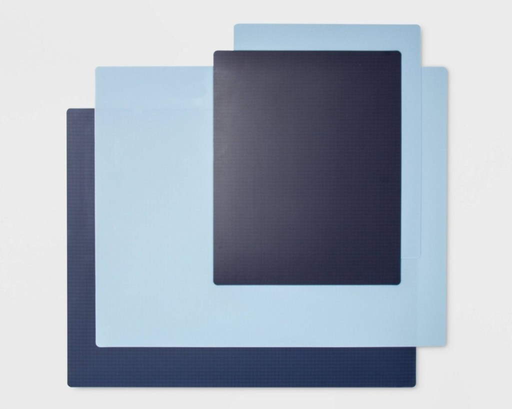 4 piece blue cutting board set