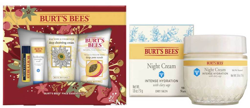 box of skincare products and night cream