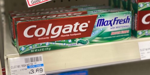 Colgate Max Fresh Toothpaste Just 24¢ Each After CVS Rewards (Starts 1/24)
