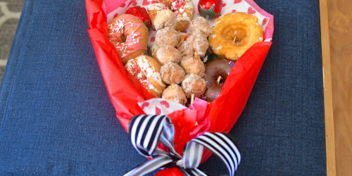Make a DIY Donut Bouquet for Valentine’s Day, a Birthday, or Any Special Occasion!