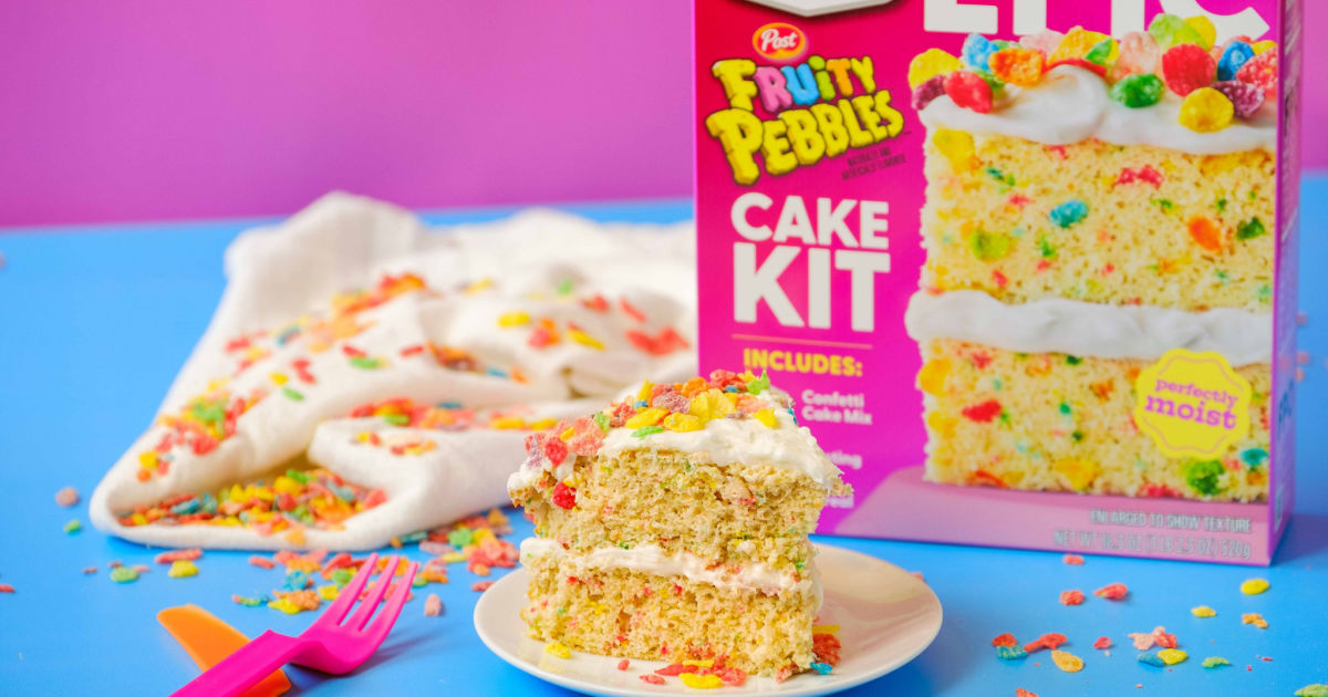 Duncan Hines Launches New Fruity Pebbles Cake Baking Kit