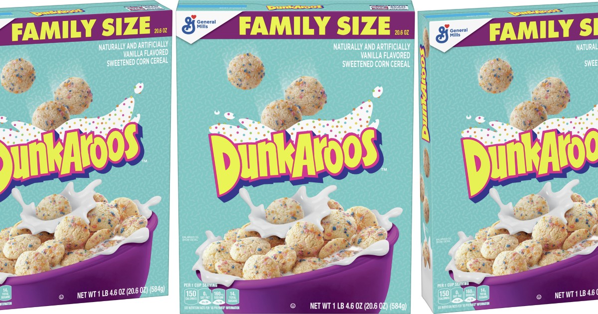 3 boxes of Dunkaroos cereal