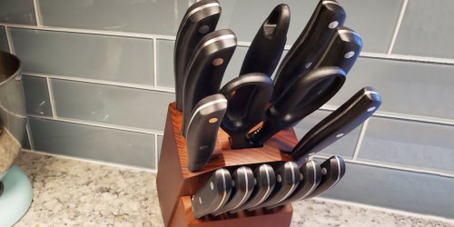15-Piece Stainless Steel Knife Set w/ Block Just $35.99 Shipped on Amazon | Over 1,000 Five-Star Reviews