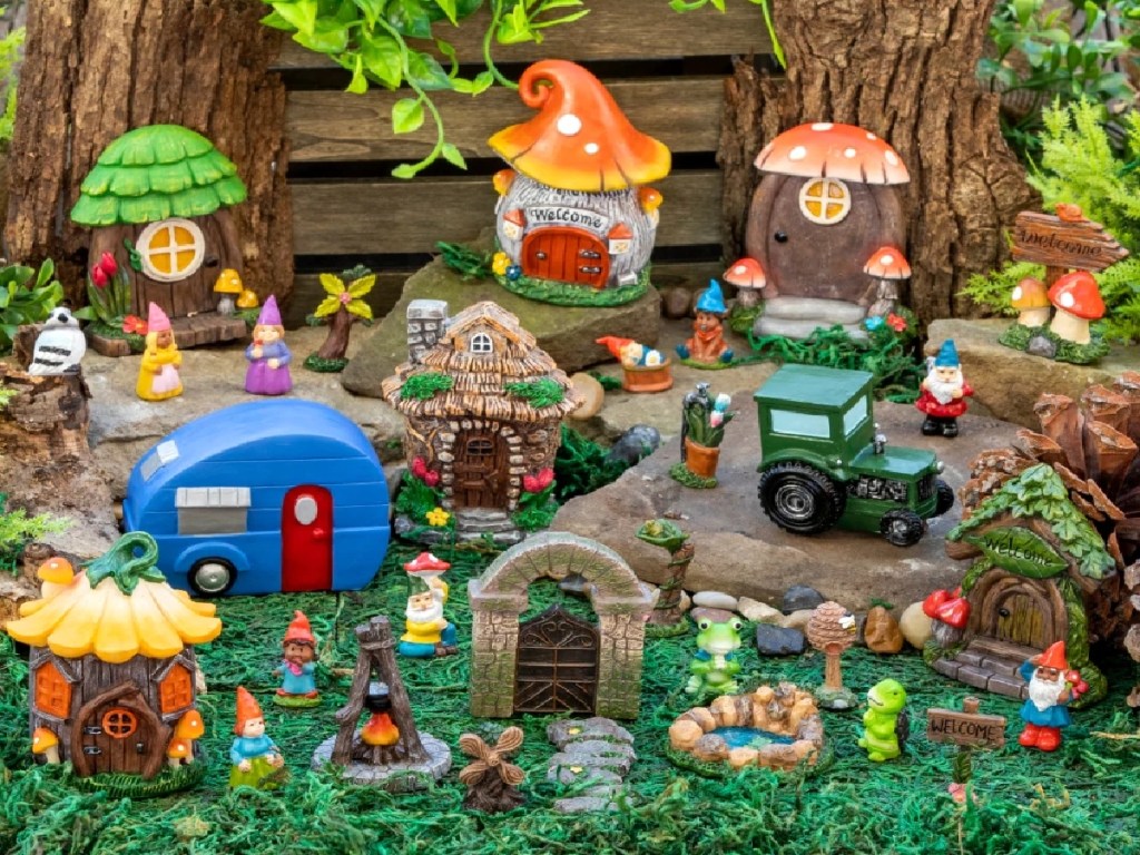 Create a Whimsical Fairy Garden with These 30+ Piece Sets on DollarTree