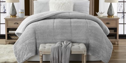 Faux Fur & Sherpa 3-Piece Reversible Comforter Set from $42 Shipped on HomeDepot.com (Regularly $94+)